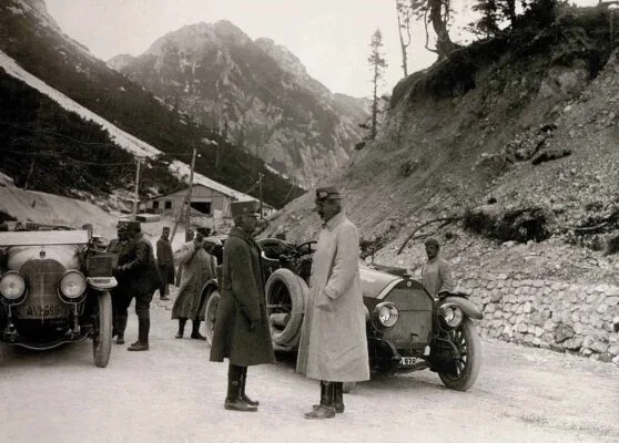 Russian road on Vršič pass
