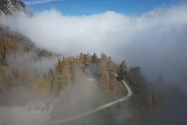 Twitter and live cameras in Kranjska Gora at Vršič pass