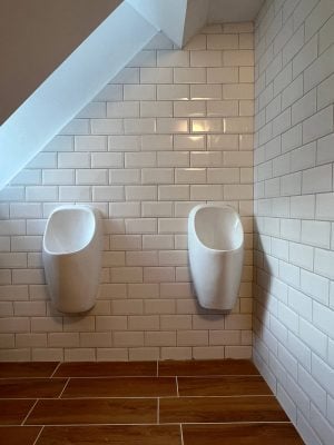 Shared toilets in Erjavčeva's hut