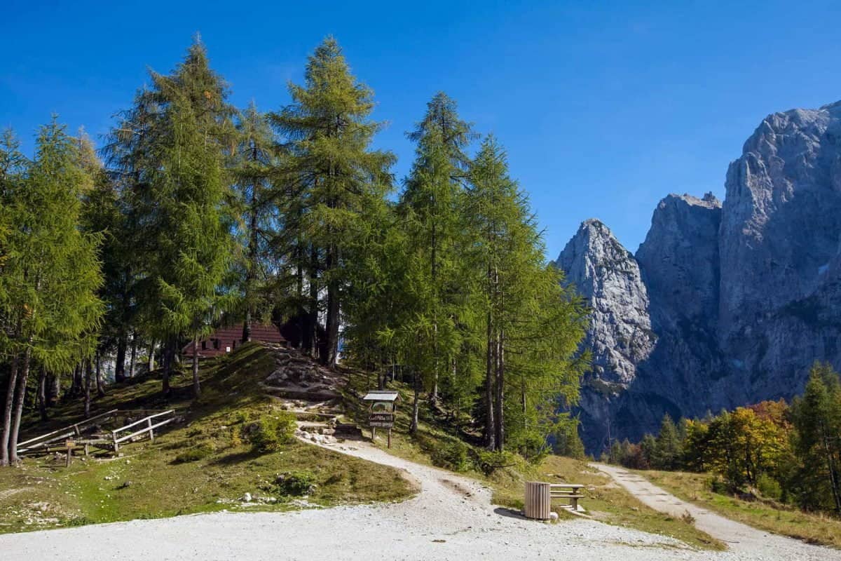 Erjavčeva's mountain hut at Vršič pass accommodation booking reservation