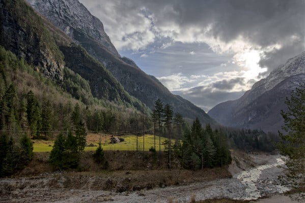 Trenta valley Soča river