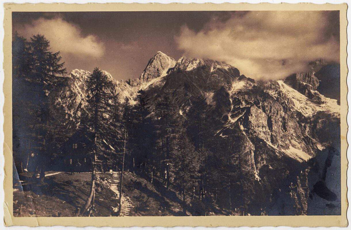 Erjavčeva koča postcard 1931