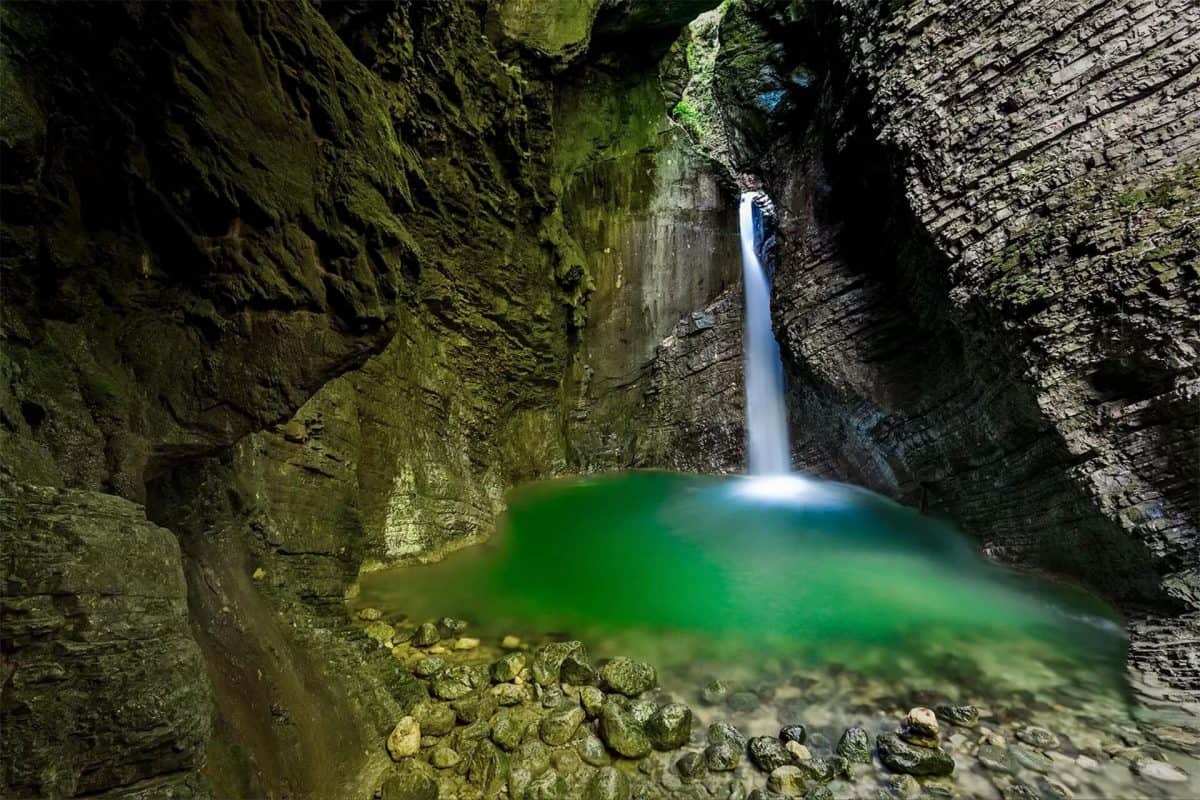 Kozjak Waterfall near Kobarid