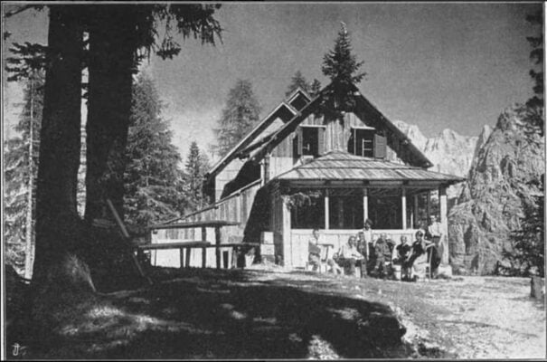 Postcard of Erjavec Lodge (1923)