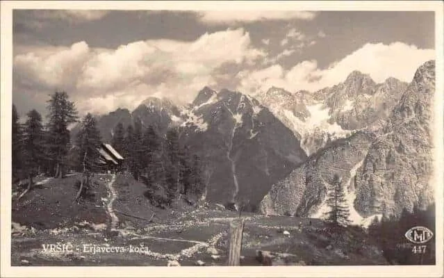 Postcard of Erjavec Lodge (no date)