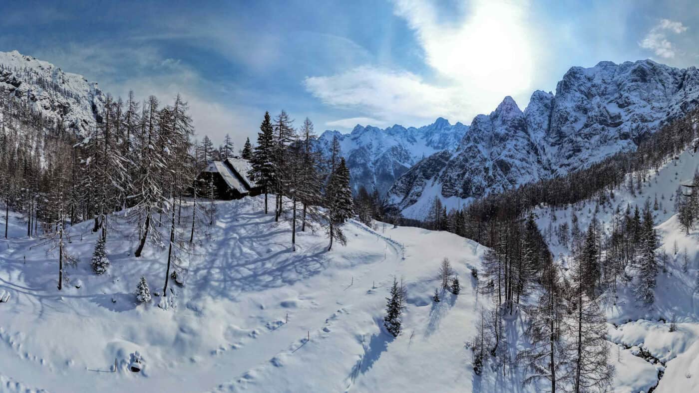 A Year-Round Open Alpine hut on Vršič Pass Slovenia