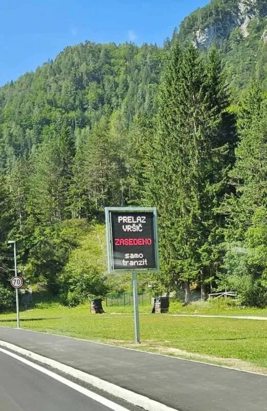Is it Vršič pass open or just Transit