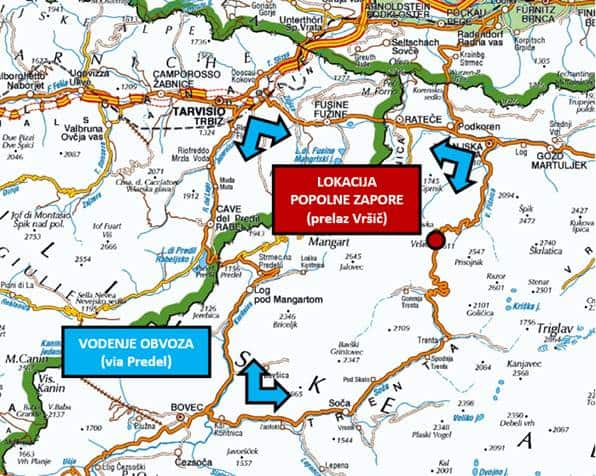 Construction works at the Vršič pass