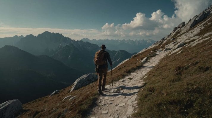 Slovenian mountain trail
