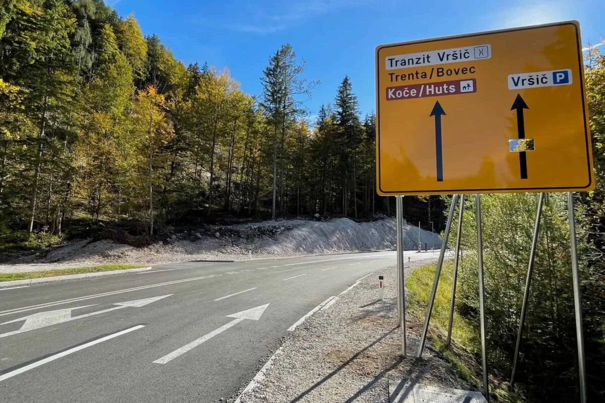 The barriers on the vršič road