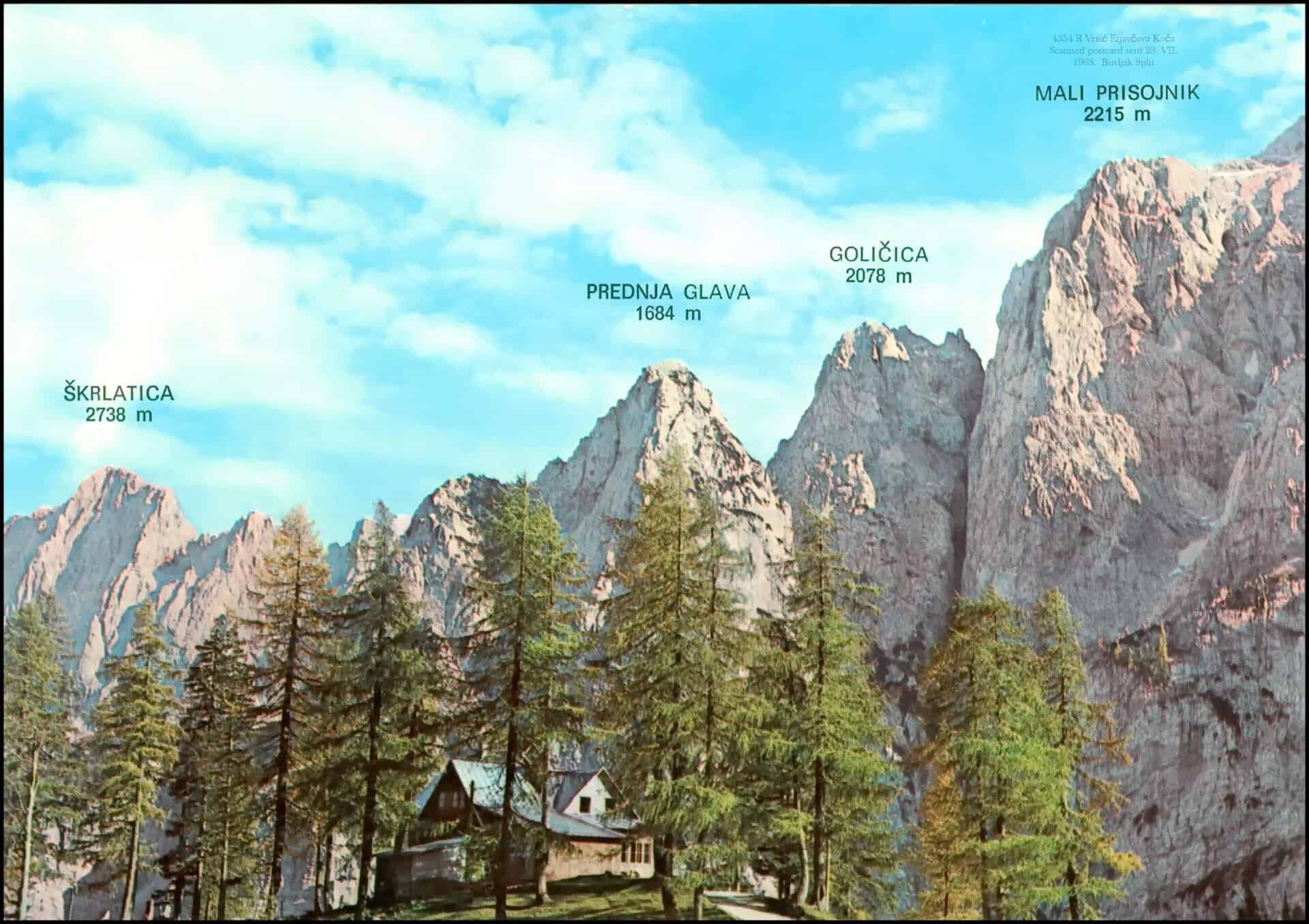 Postcard of Vrsic Pass 1968
