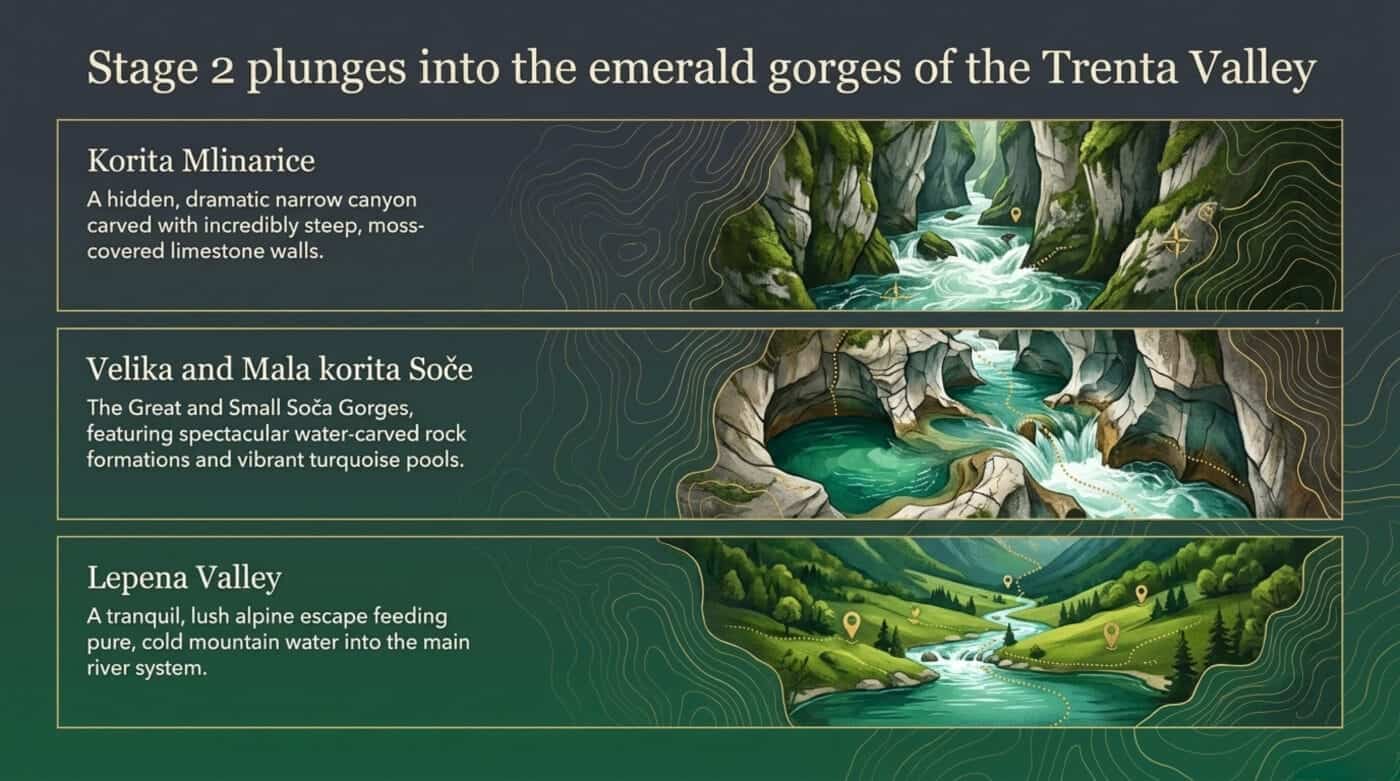 Slovenia – Julian Alps – Kranjska Gora – Vršič Pass – Erjavčeva koča Mountain Hut - Emerald gorges of trenta valley