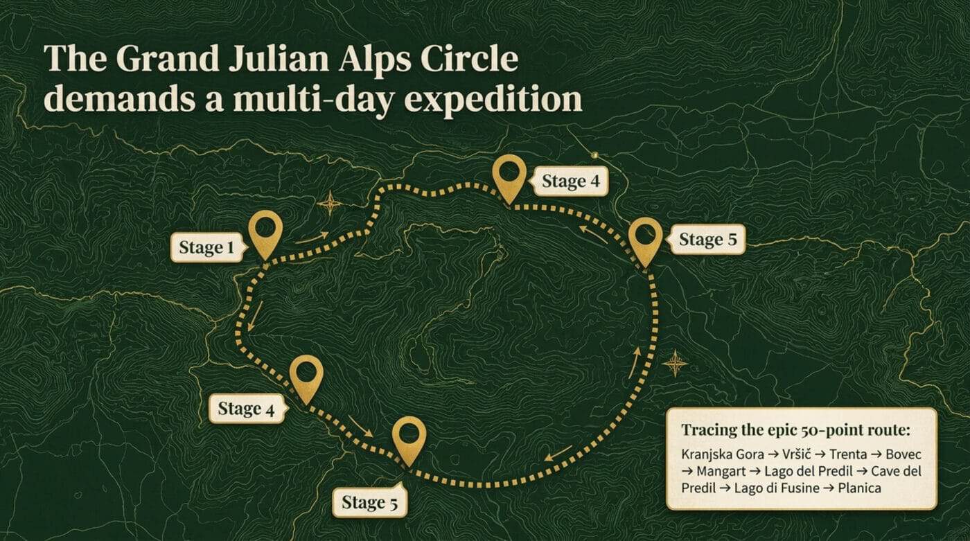 Slovenia – Julian Alps – Kranjska Gora – Vršič Pass – Erjavčeva koča Mountain Hut - Full Cicle Trip