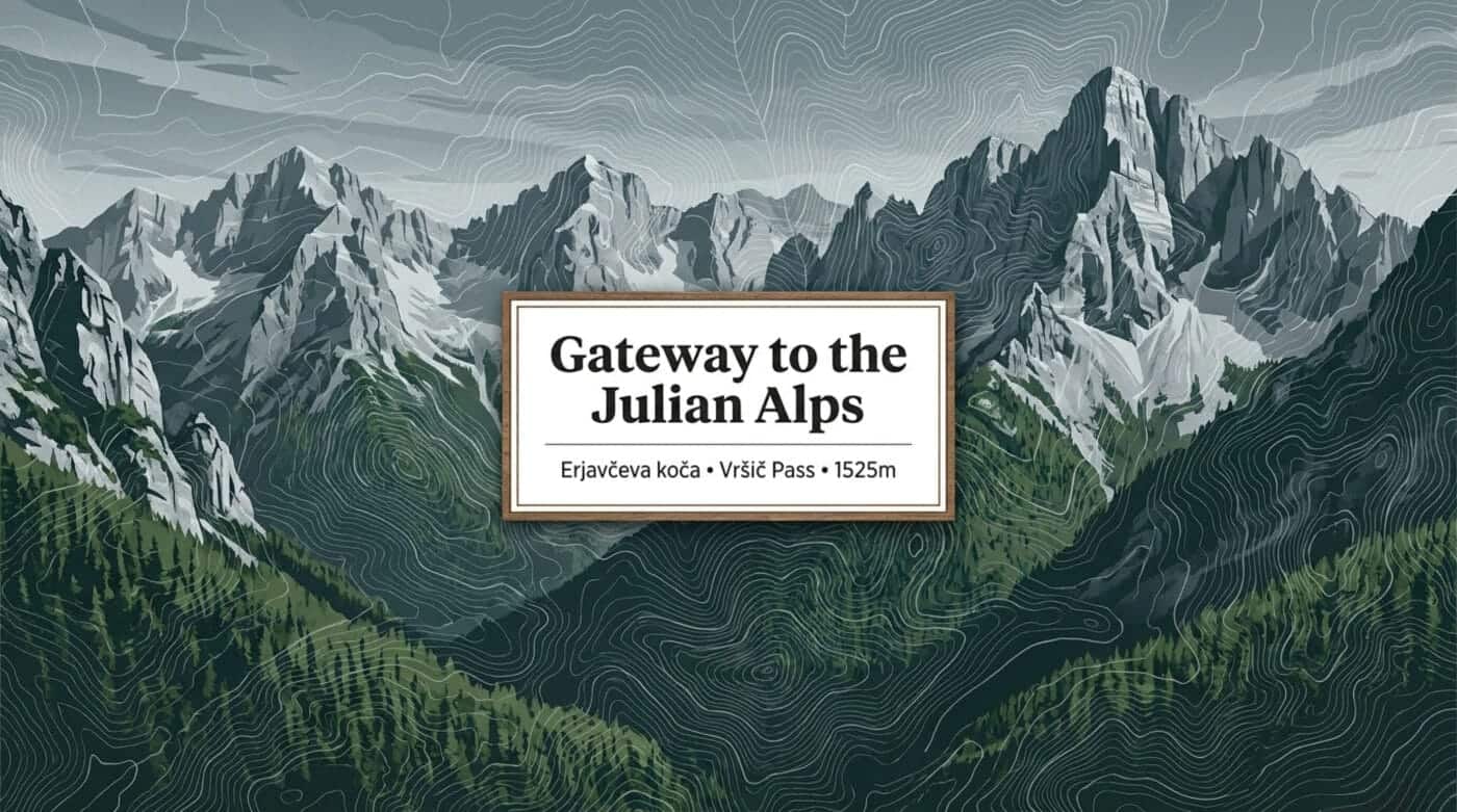 Slovenia – Julian Alps – Kranjska Gora – Vršič Pass – Erjavčeva koča Mountain Hut - gateway to the julian alps
