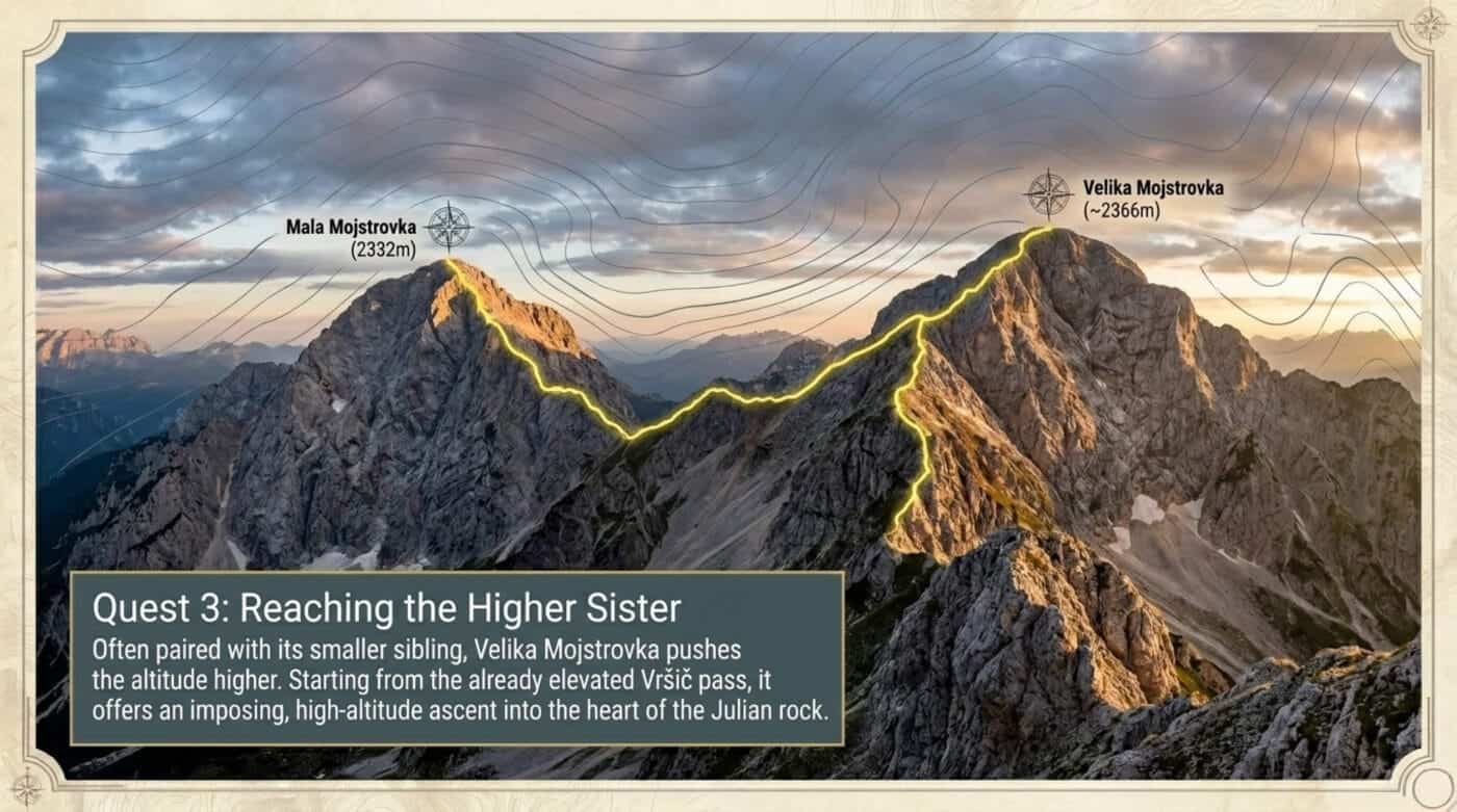 Slovenia – Julian Alps – Kranjska Gora – Vršič Pass – Erjavčeva koča Mountain Hut - mala and velika mojstrovka vršič pass