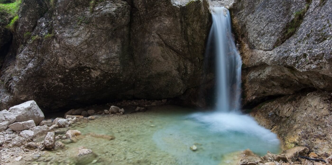 mlinarica gorge and waterfall, Slovenia