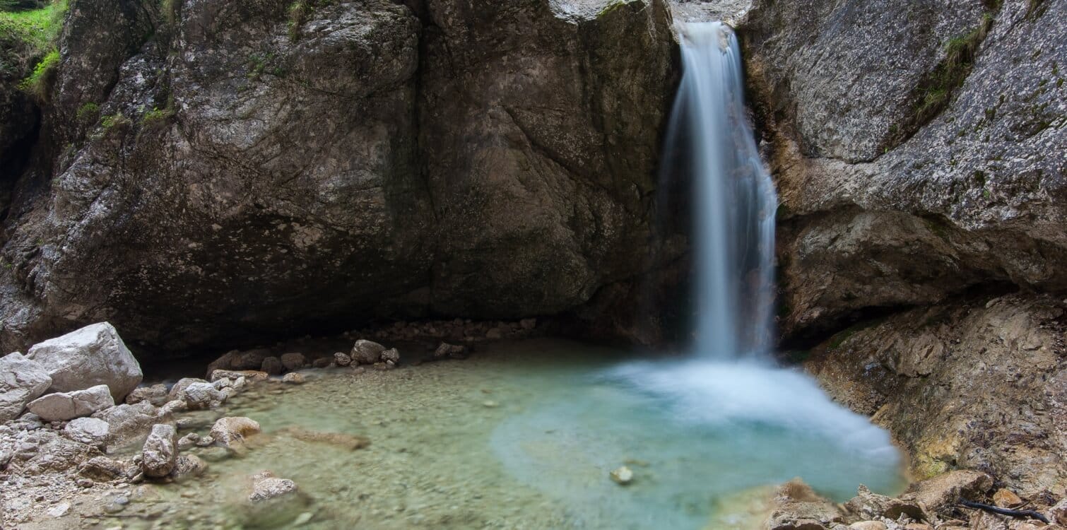 mlinarica gorge and waterfall, Slovenia